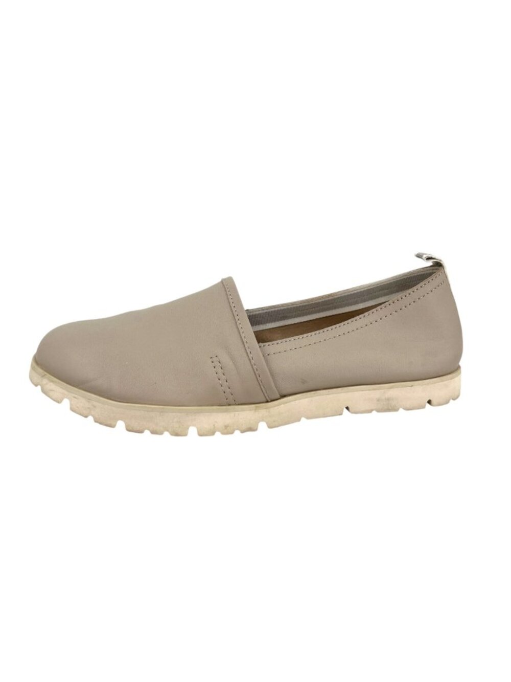 Kork-Ease Lillis Leather Slip-On Loafers Beige 7.5 Comfortable Casual Shoes